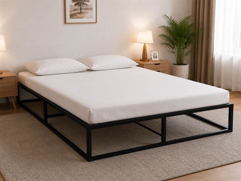 کفی تخت باکس دونفره فلزی base4400
